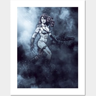 Fantasy Woman Fierce Amazon Warrior Posters and Art